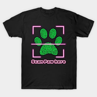 Scan Paw Here T-Shirt